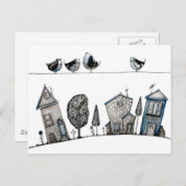 Bird song briefkaart (Voorkant / Achterkant)