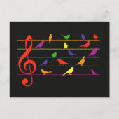 Bird Song, colorful design Briefkaart (Voorkant)