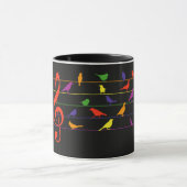 Bird Song, colorful design Mok (Midden)