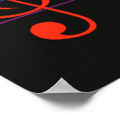 Bird Song, colorful design Poster (Hoek)