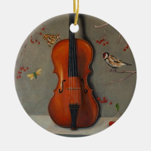 Bird Song Keramisch Ornament (Voorkant)