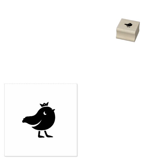 Bird Song Rubberstempel (Gestempeld)