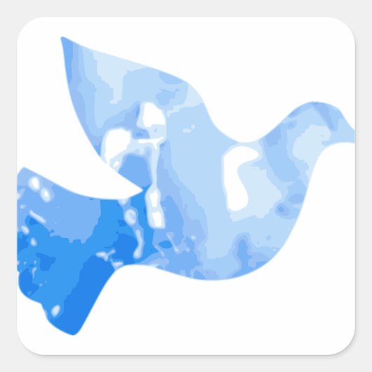 Bird Square Sticker (Voorkant)