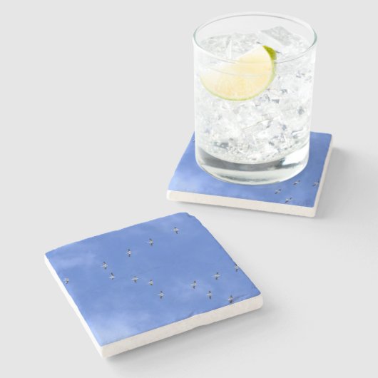 Bird Stenen Onderzetter (Zijkant)