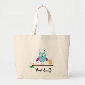 "Bird Stuff" Jumbo Canvas tas (Voorkant)