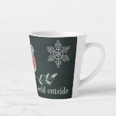 Bird Sweater Snowflawflakes zijn koude buitenkant Latte Mok (Rechts)