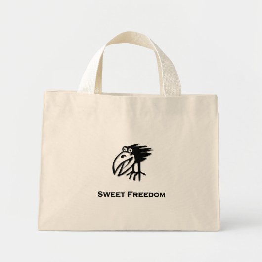 Bird Sweet Freedom Mini Tote Bag (Voorkant)