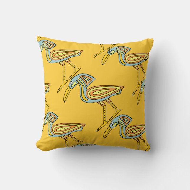 Bird Symbol Egyptian Design Sierkussen (Voorkant)