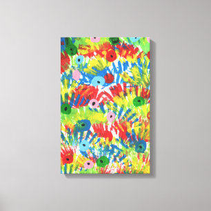 Bird Tail Feathers origineel Abstract kunstschilde Canvas Afdruk