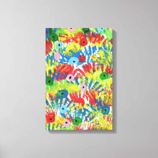 Bird Tail Feathers origineel Abstract kunstschilde Canvas Afdruk (Voorkant)