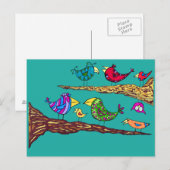 Bird Talk Postcard Briefkaart (Voorkant / Achterkant)