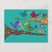 Bird Talk Postcard Briefkaart (Voorkant)