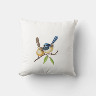 Bird  throw pillows imitating embroidery effects kussen