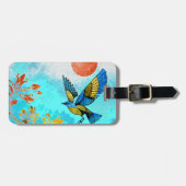 Bird Tree Sun Bagagelabel (Voorkant horizontaal)