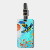 Bird Tree Sun Bagagelabel (Voorkant verticaal)