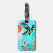 Bird Tree Sun Bagagelabel (Achterkant verticaal)