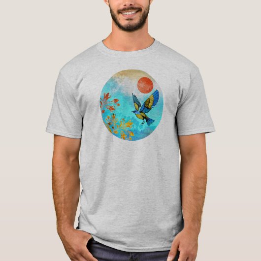 Bird Tree Sun T-shirt (Voorkant)