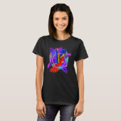 Bird  Tropical Animal  Retro Vaporwave Parrot T-shirt (Voorkant volledig)