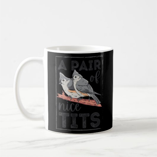 Bird Tufted Titmouse Koffiemok (Links)