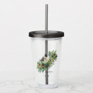 Bird Tumbler Tufted Titmouse Acryl Drinkbeker