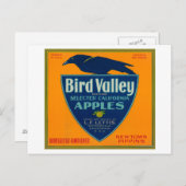 Bird Valley Apple Crate LabelWatsonville, CA Briefkaart (Voorkant / Achterkant)