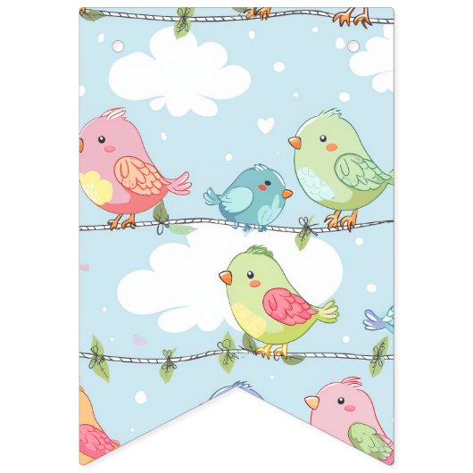 Bird Verjaardag nummer banner (Eerste vlag)