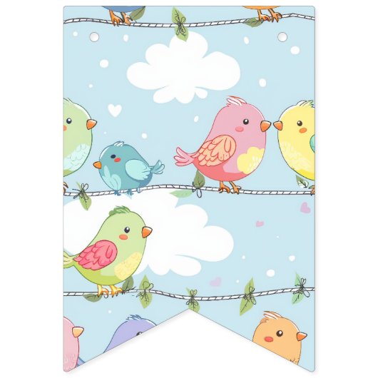 Bird Verjaardag nummer banner (Derde vlag)