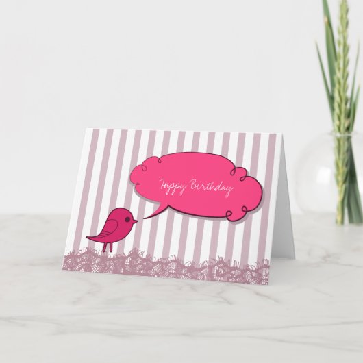 Bird vertelde het me kaart (Voorkant)