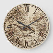  Bird Wall Clock  Grote Klok (Voorkant)