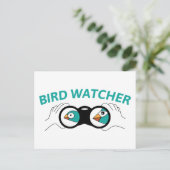 Bird Watcher Briefkaart (Staand voorkant)