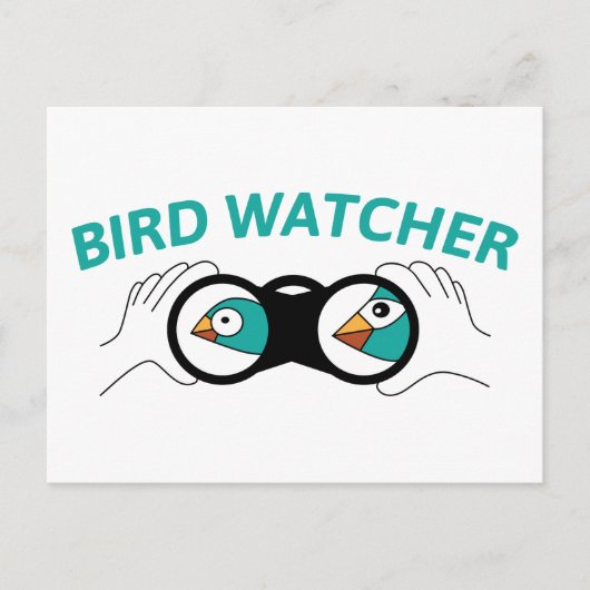 Bird Watcher Briefkaart (Voorkant)