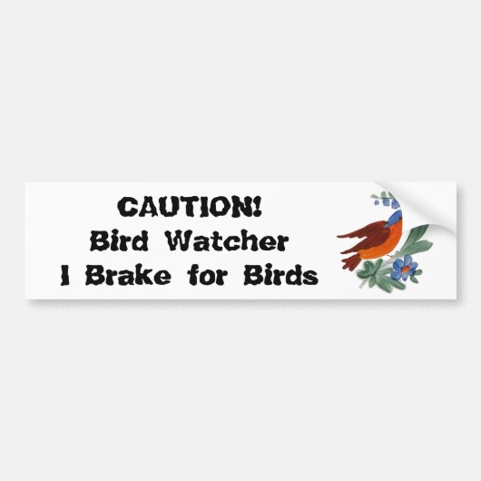 Bird Watcher Bumpersticker (Voorkant)