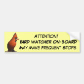Bird Watcher Bumpersticker (Voorkant)