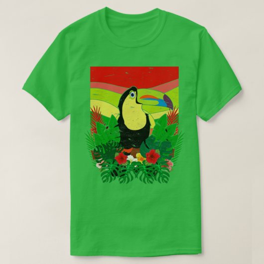 Bird Watcher Exotic Flowers Birdwatch Lover T-shirt (Design voorkant)