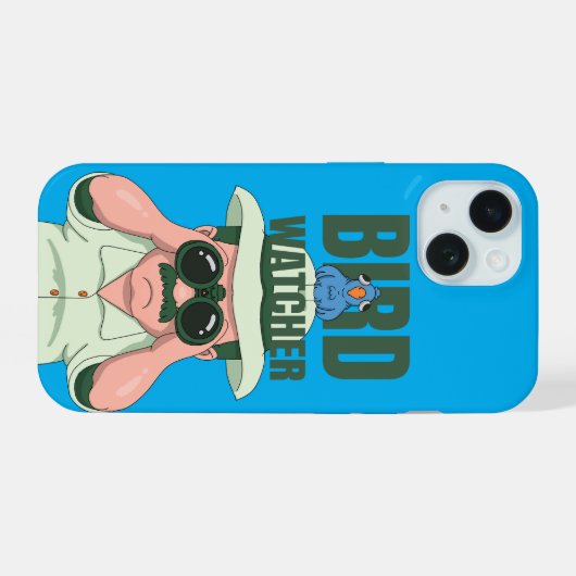 Bird Watcher Hobby birdwatching wildlife observer iPhone 15 Case (Achterkant horizontaal)