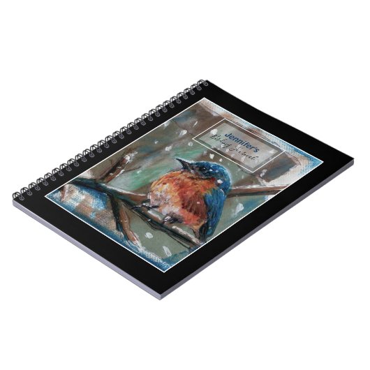 Bird Watcher Journal met Bluebird Art Notitieboek (Linkerzijde)