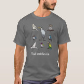 Bird watcher list t-shirt (Voorkant)