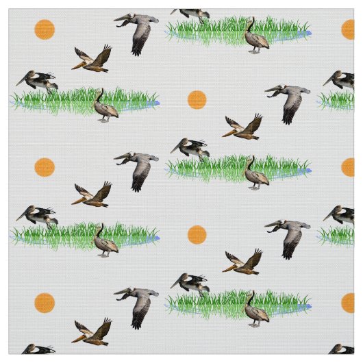 Bird Watcher Pelicans Stof (Swatch)