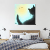 Bird Watcher Stretched Canvas Afdruk (Insitu (Slaapkamer))