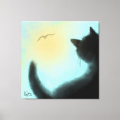Bird Watcher Stretched Canvas Afdruk (Voorkant)