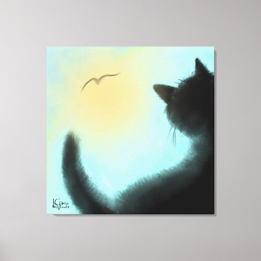 Bird Watcher Stretched Canvas Afdruk (Voorkant)