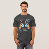 Bird Watching Binocular Design voor een Bird Nerd T-shirt (Voorkant volledig)
