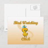 Bird watching Chick Briefkaart (Voorkant / Achterkant)