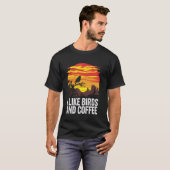 Bird Watching Coffee Arizona Desert Sunset Bird Lo T-shirt (Voorkant volledig)