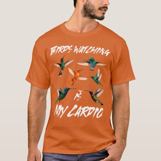 Bird Watching is My CardioFunny Natuur Gift voor v T-shirt (Voorkant)