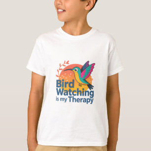 Bird Watching is My Therapy beroemd gemaakt door H T-shirt