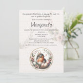 Bird Watercolor 40th Birthday Invitation Kaart (Staand voorkant)