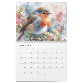 Bird Waterverf Art Calendar Kalender (Mar 2026)