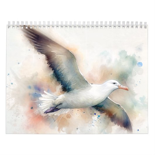 Bird Waterverf Art Calendar Kalender (Hoes)