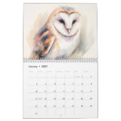 Bird Waterverf Art Calendar Kalender (Jan 2027)